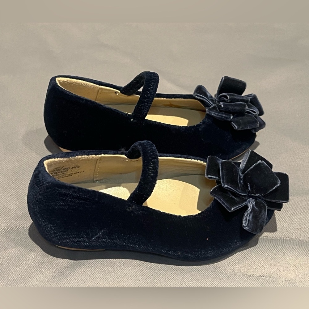 Janie and Jack Midnight Velvet Dress Shoes